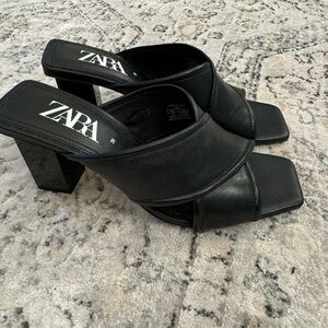 Zara 3inch block heel shoes